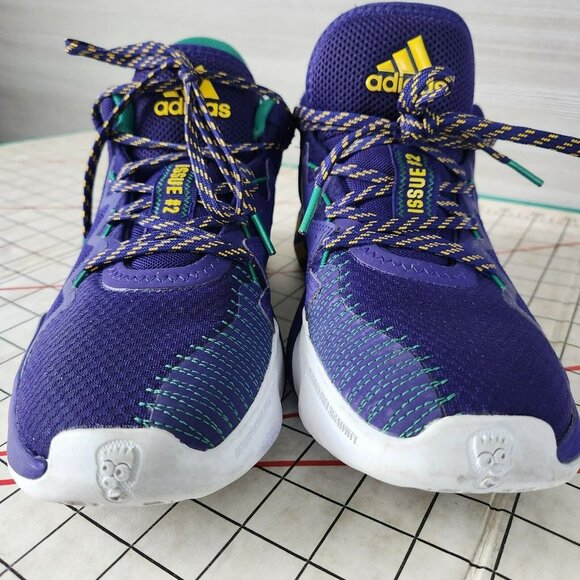 Adidas D.O.N. Issue #2 Throwback Utah Jazz Lace Up Sneaker Shoes Mens 8.5 FV8959 - Picture 9 of 16